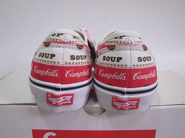 【即決 送料無料】Supreme x Campbell's Soup x Vans Authentic Pro 26.5cm US8.5 新品キャンベル・スープ2012年限定コラボ トリプルネーム