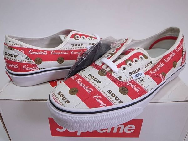 【即決 送料無料】Supreme x Campbell's Soup x Vans Authentic Pro 26.5cm US8.5 新品キャンベル・スープ2012年限定コラボ トリプルネーム