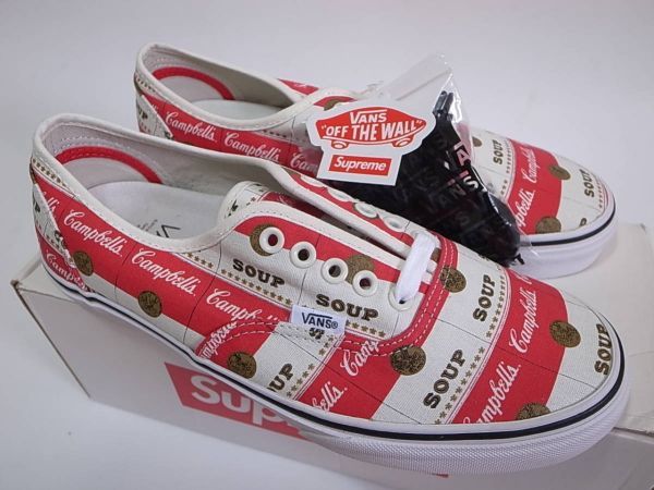 【即決 送料無料】Supreme x Campbell's Soup x Vans Authentic Pro 26.5cm US8.5 新品キャンベル・スープ2012年限定コラボ トリプルネーム