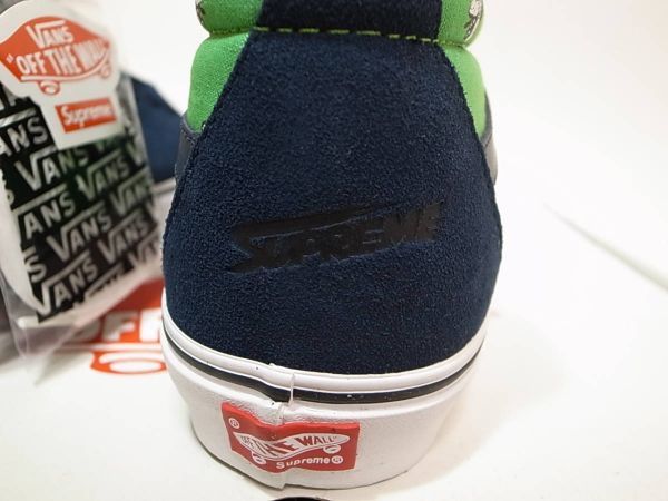 【即決 送料無料】Supreme x VANS SK8 HI PRO FLY FLIES 28cm US10 新品 シュプリーム x バンズ ハエ柄 蝿 紺x緑 ネイビーxグリーン 2011年_画像6