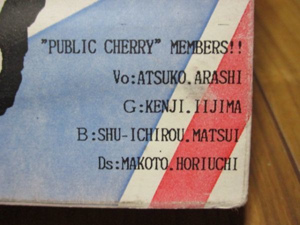PUBLIC CHERRY パブリックチェリー PUBLIC VIDEO-1 VHS ビデオ ATSUKO ARASHI KENJI IIJIMA SHU-ICHIROU MATSUI MAKOTO HORIUCHI_画像5
