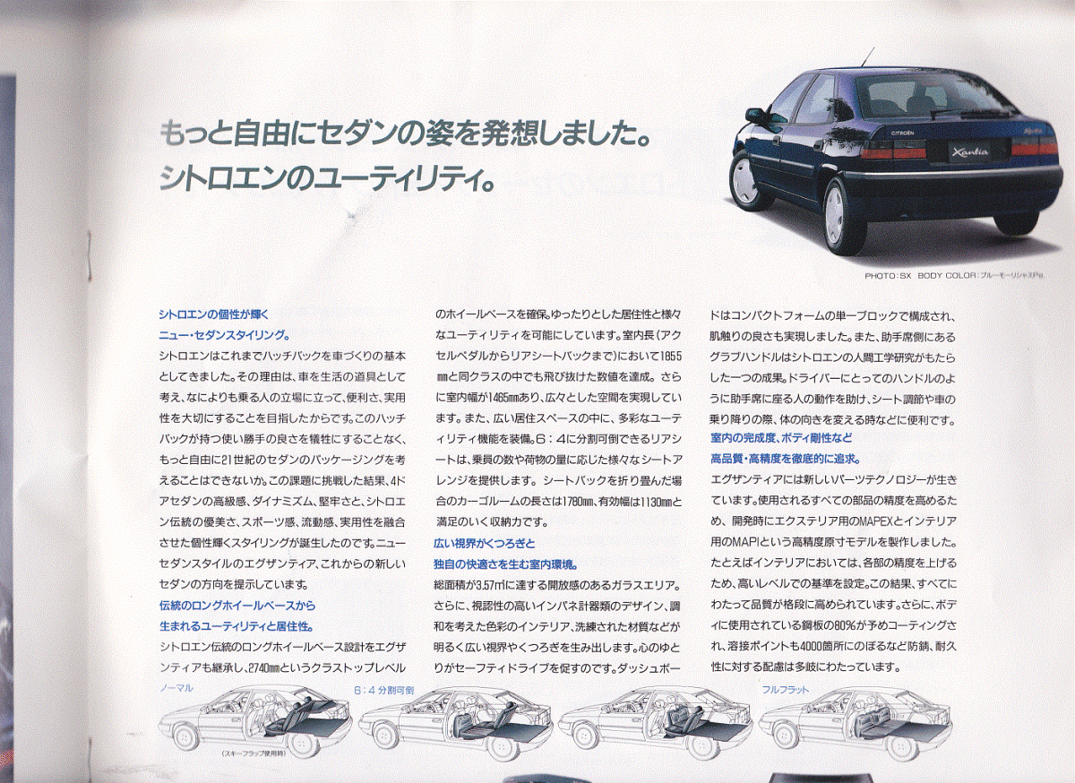  Citroen Xantia каталог новый Seibu автомобиль распродажа 