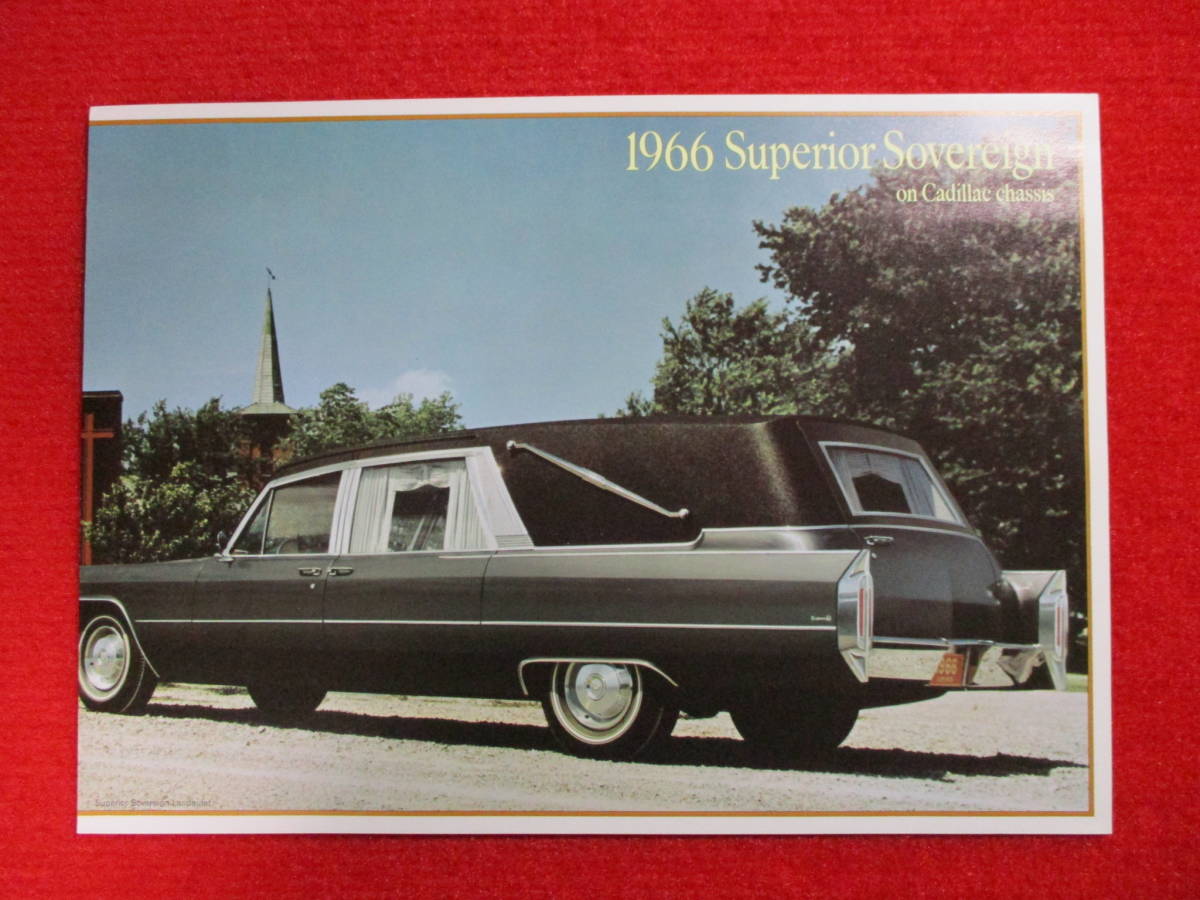 ★　GM　CADILLAC　1966　昭和41　霊柩車　カタログ　SUPERIOR SOVEREIGN　★