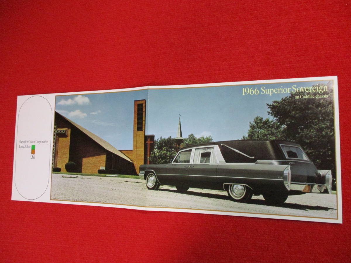 * GM CADILLAC 1966 Showa era 41 hearse catalog SUPERIOR SOVEREIGN *