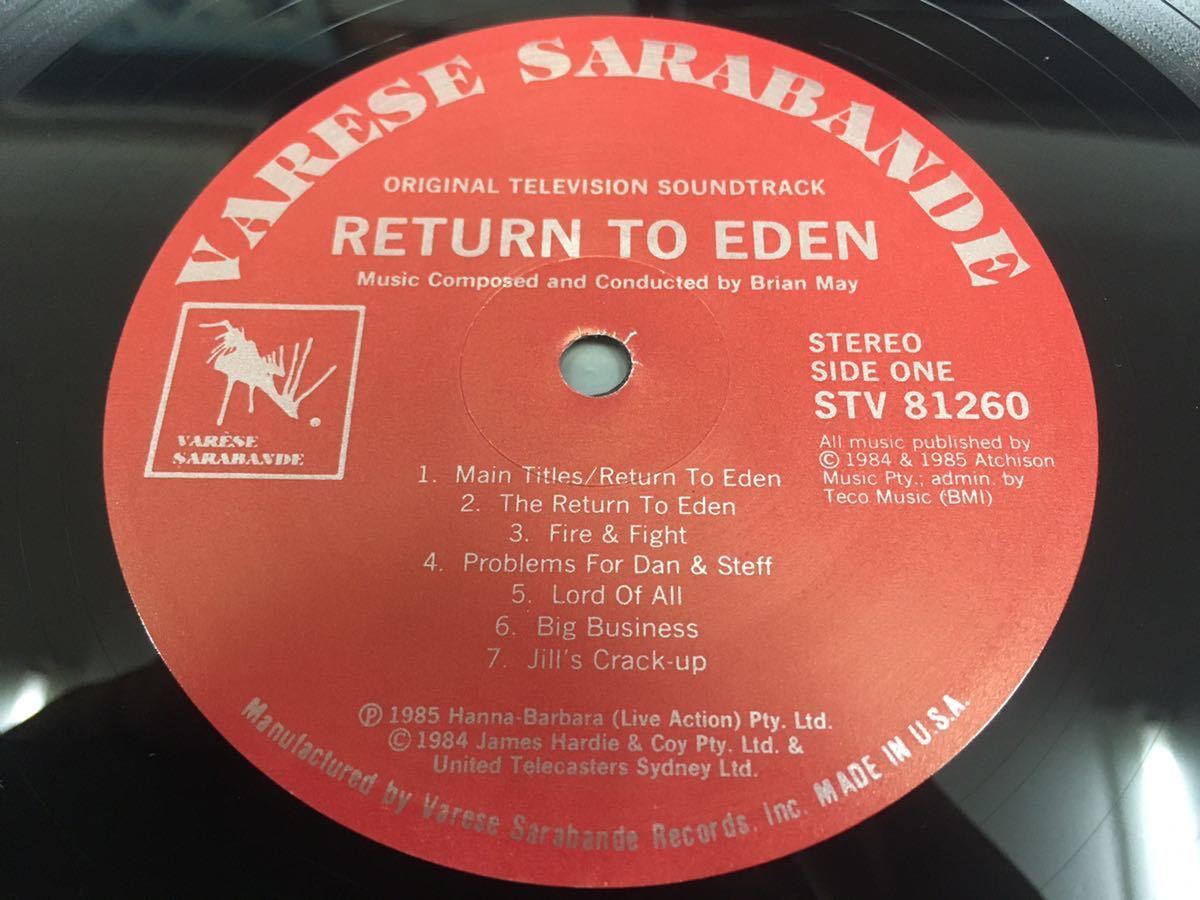 Brian May★中古LP/USオリジナル盤「Return To Eden」_画像3