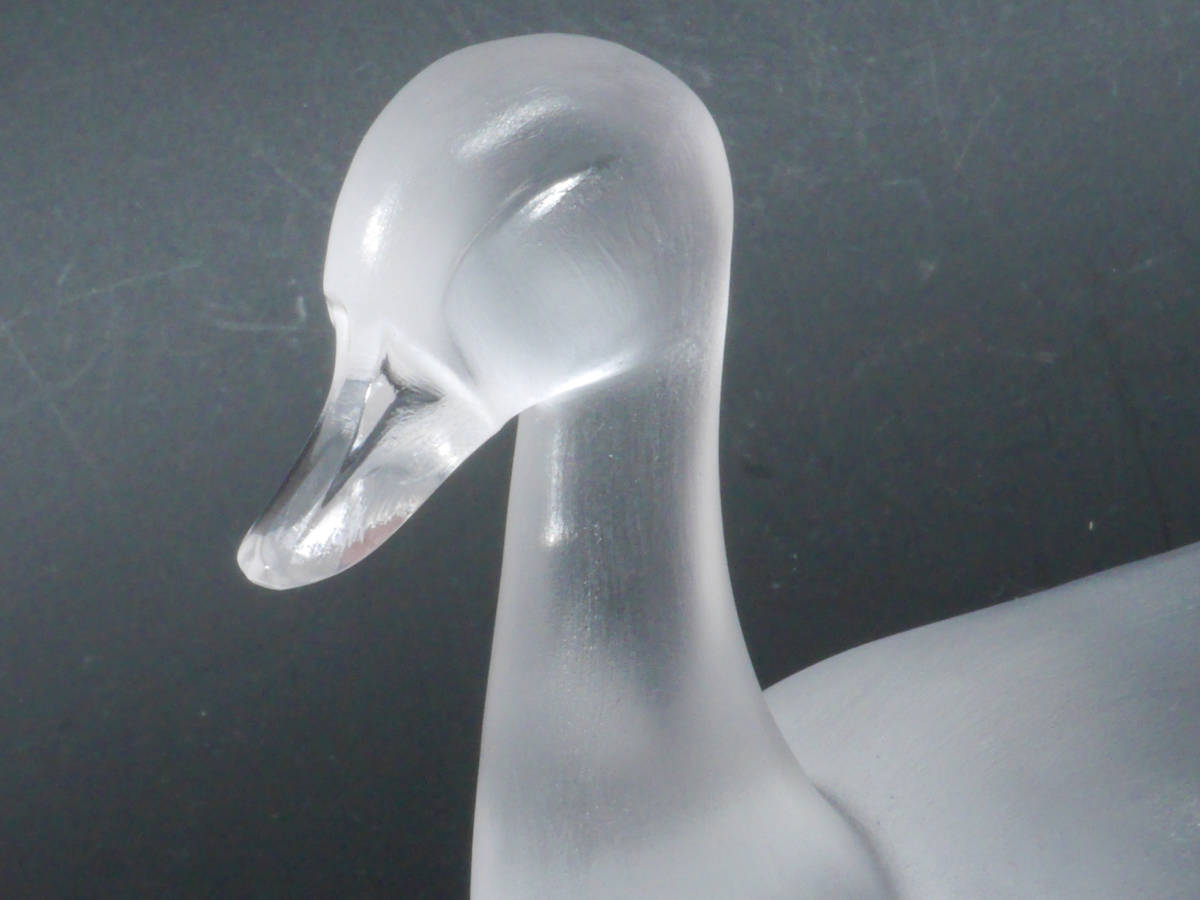 【値下げ交渉有り】 Lalique ラリック フロステッド クリスタル Standing Duck 大型 鴨 フィギュリン_画像3