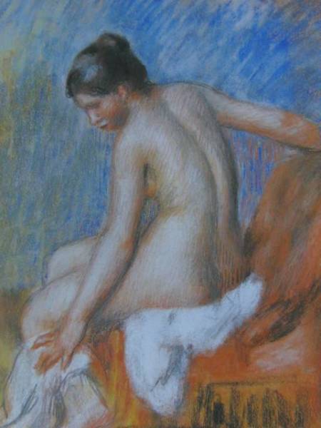 ルノワール、【椅子の裸婦】、希少画集画、新品高級額・額装付、状態良好、送料込み、Pierre-Auguste Renoir、fir