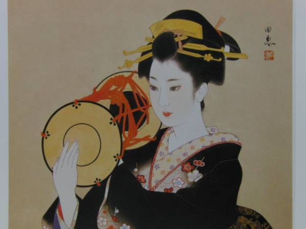 今野由恵、つづみA、希少画集画、新品高級額装付、状態良好、mai-