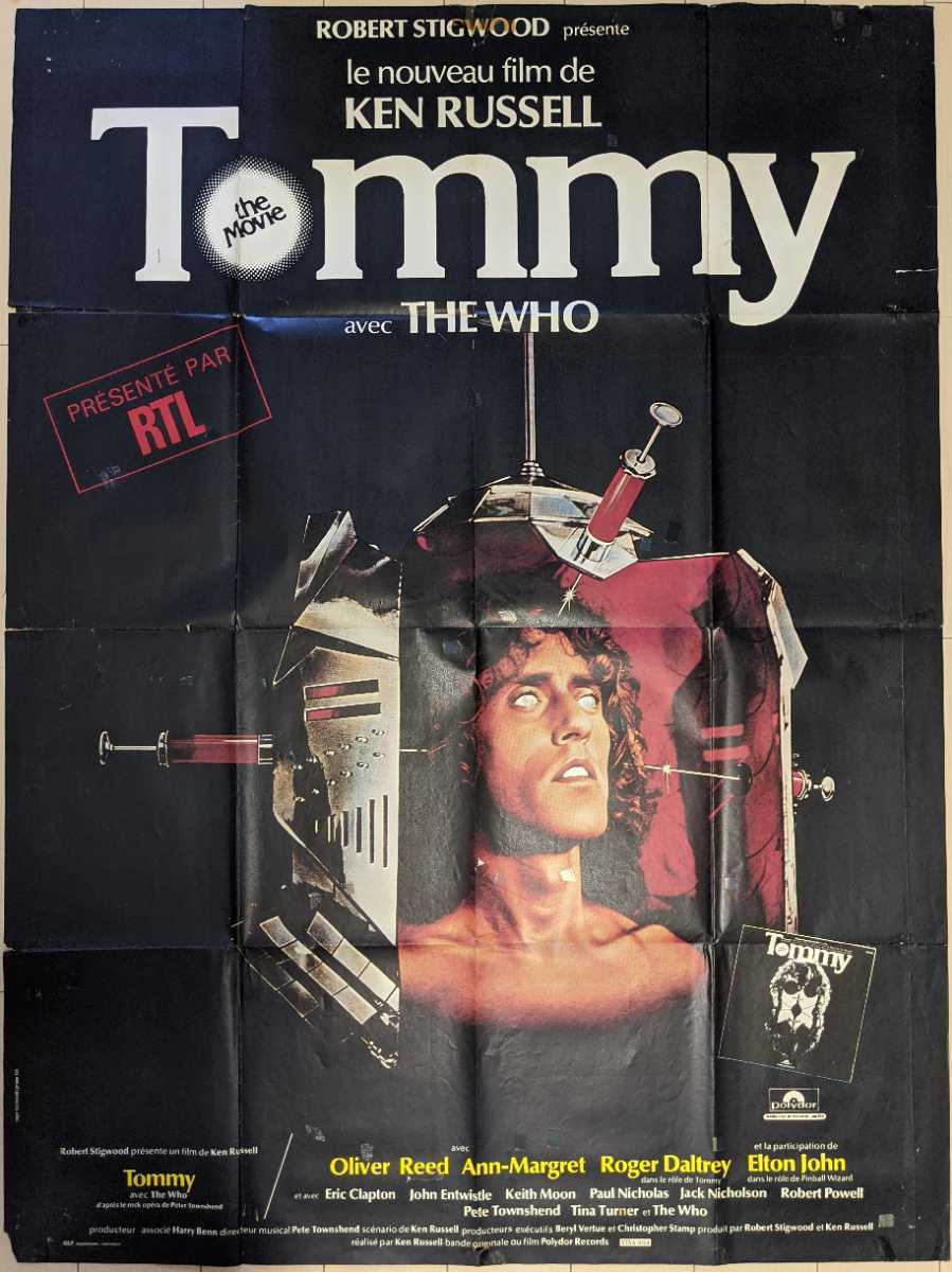 The Who-Tommy★仏・特大映画ポスター/Eric Clapton,Elton John_画像1