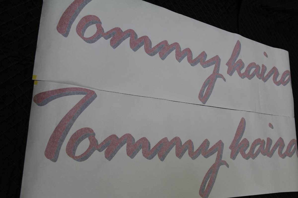 トミーカイラ サイドデカール 影文字レッド&チャコール 新品未使用 レア商品 Tommykaira emblem NEW GT-R インプレッサ スカイライン 1枚の画像6
