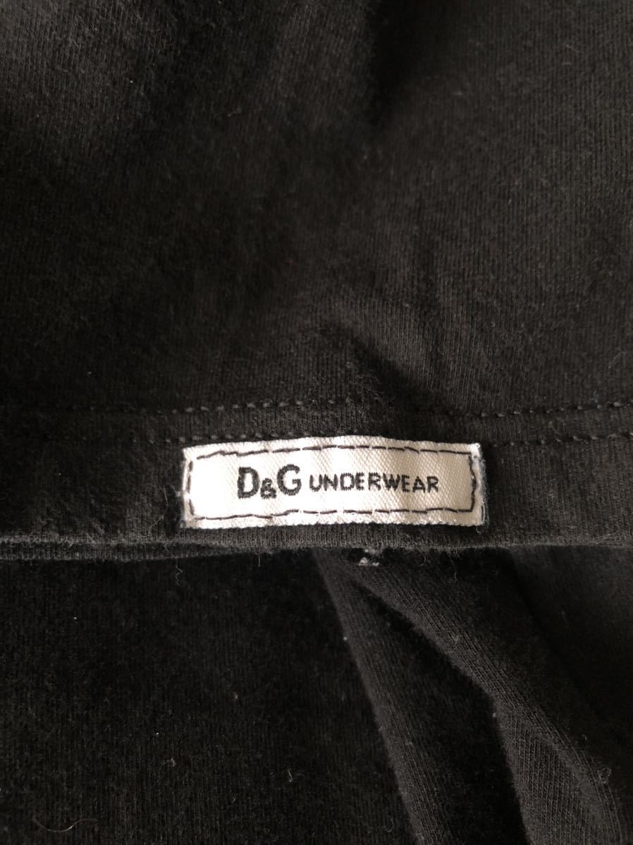 【ドルチェ&ガッパーナ】Vネック Tシャツ サイズEU M USA S ブラック 黒 アンダーウェア D&G_画像3