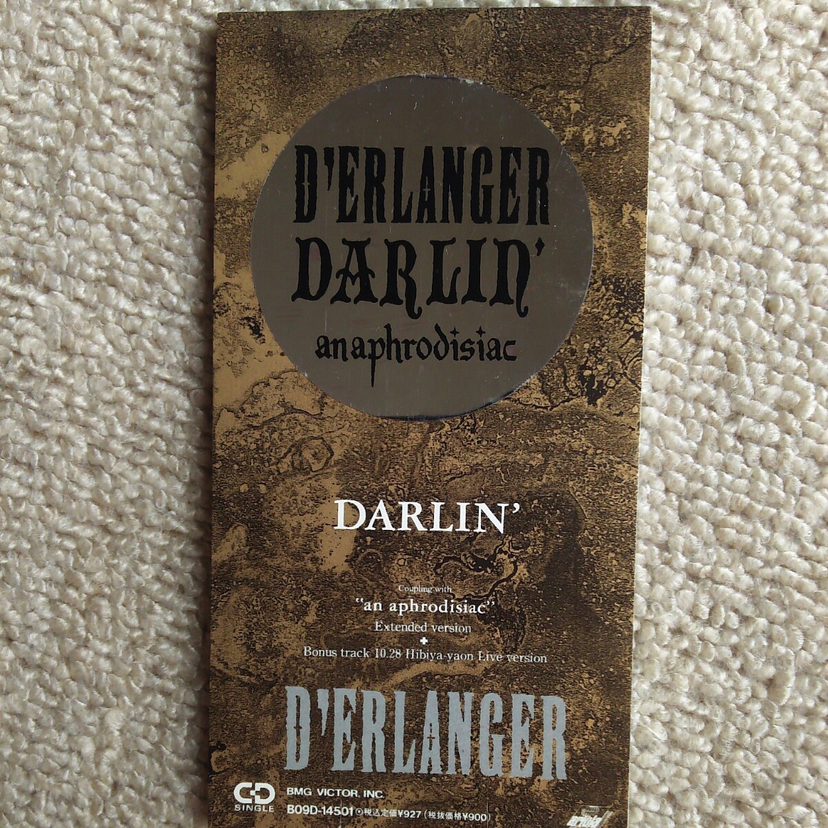 D'ERLANGER　デランジェ　DARLIN' シングルCD８㎝