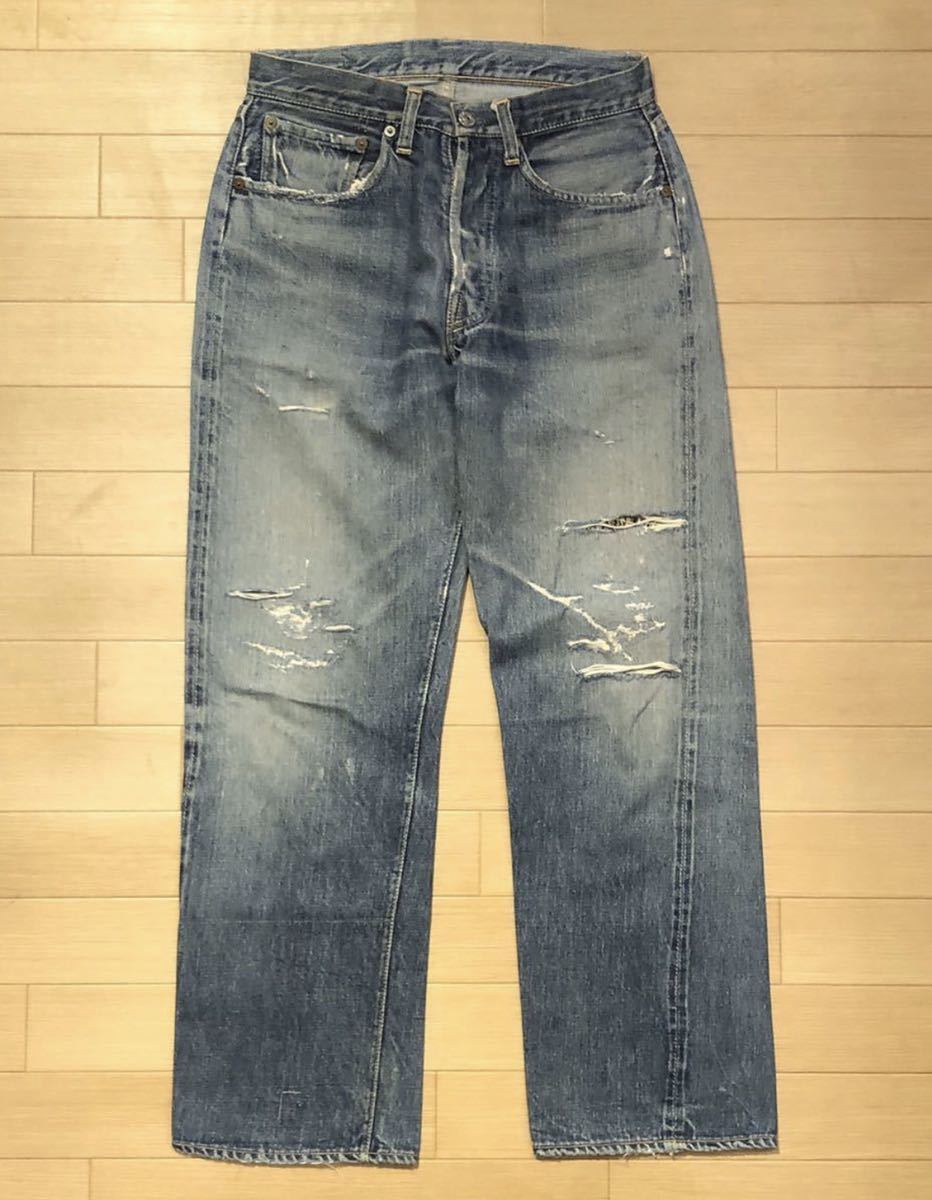 レア 50s Vintage オリジナル Levi's 501XX Denim Pants USA ヴィンテージ リーバイス デニムパンツ MDP76_画像1