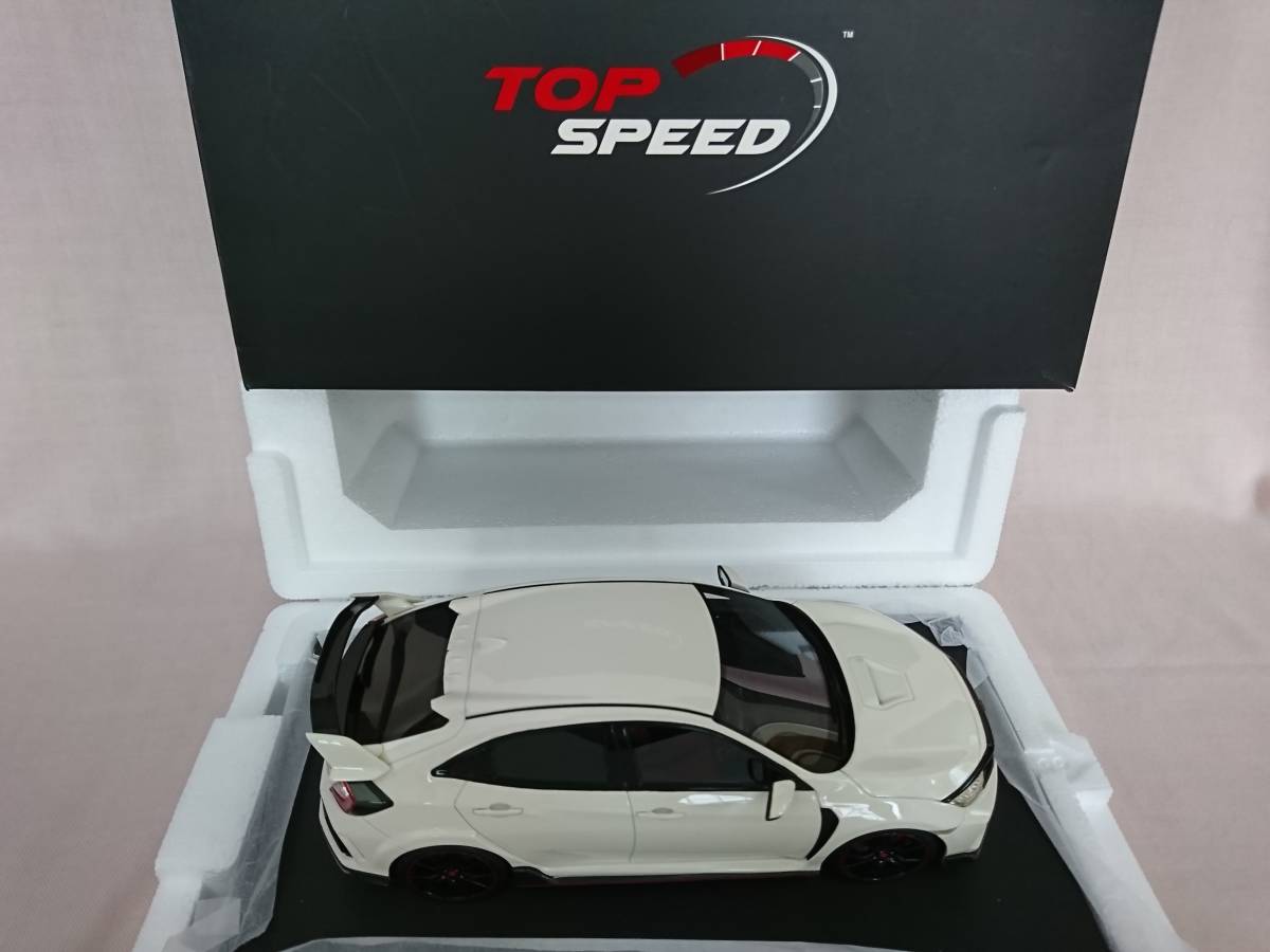 【50％OFF】 1/18 タイプR シビック ホンダ R Type Civic HONDA SPEED TOP ミニ ホワイト TS0156 乗用車