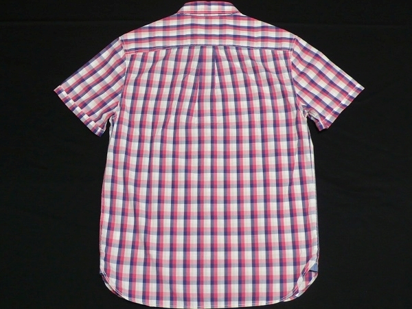 新品LEVISリーバイス半袖チェックワークシャツM(S)白紺赤ベージュ\4400