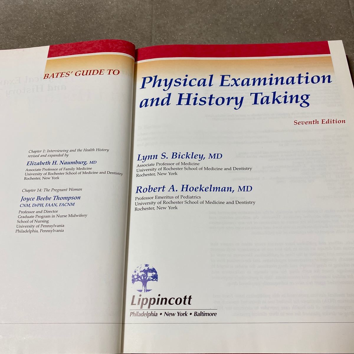 40 BATES' GUIDE TO Physical Examination and History Taking SEVENTH EDITION LYNN S. BICKLEY lippincott_画像5