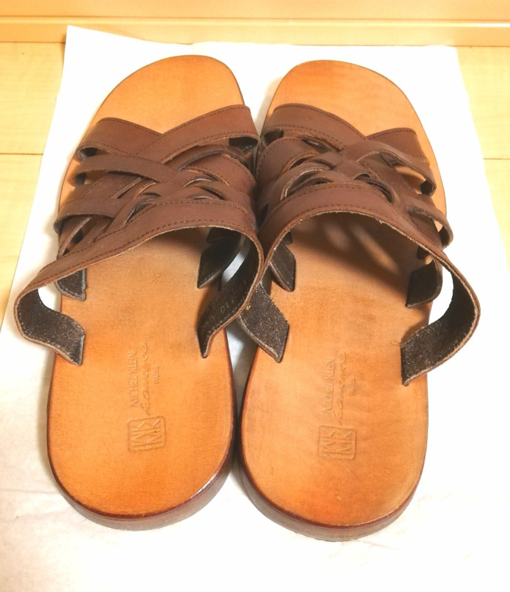 Paypayフリマ Michel Klein Homme ミッシェルクランオム レザーサンダル Paypayフリマ Michel Klein Homme ミッシェルクランオム レザーサンダル