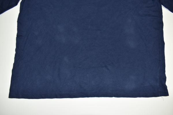 ☆US古着 POLO Ralph Lauren ラルフローレン 長袖 ロングTシャツ ロンT ポニーロゴ刺繍 ネイビー紺【L】コットン　　　　　◆2658◆_画像7