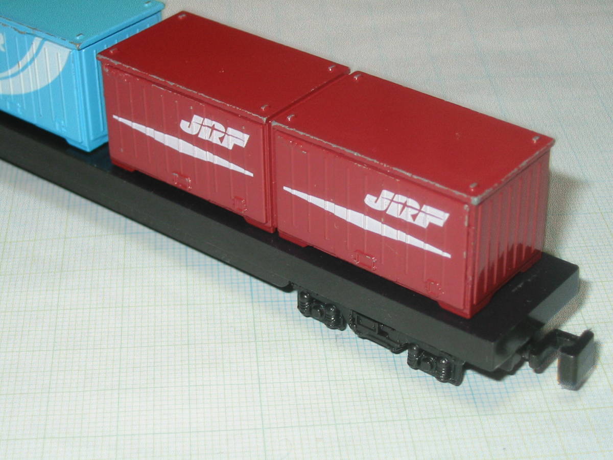 トレーン N GAUGE Nゲージ ダイキャスト ミニカー★NO.74「貨物車 コンテナ車 JR JRF」 ダイカスト スケールモデル 日本製_画像10