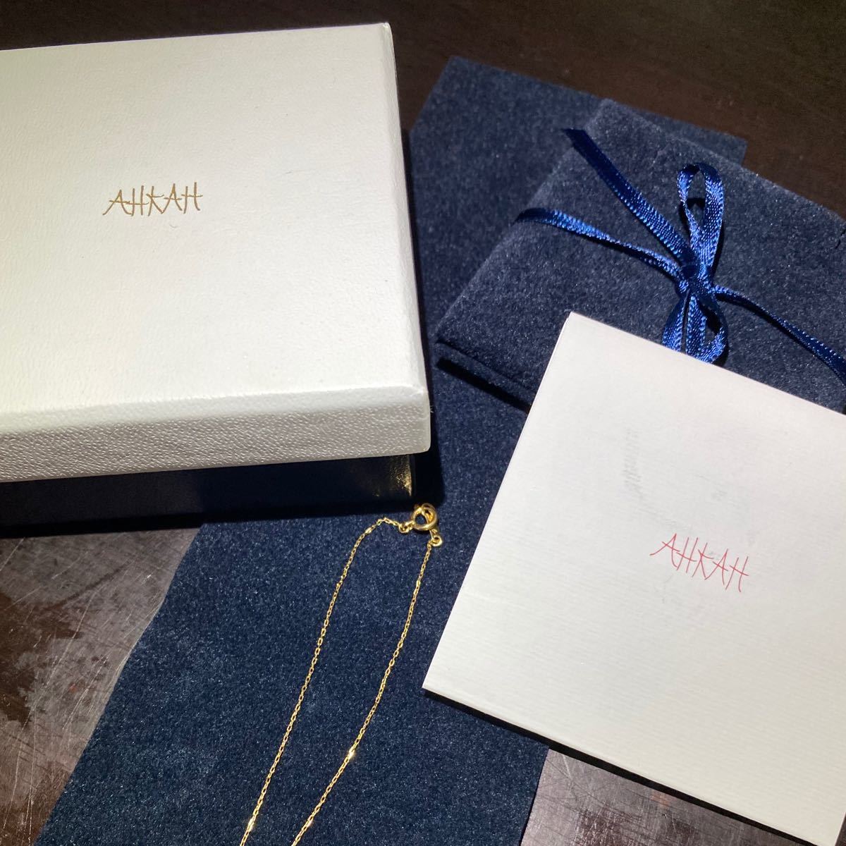 AHKAH ティアブレスレット K18 イエローゴールド 販売証明書付き AHKAH ティアブレスレット K18 イエローゴールド 販売証明書付き