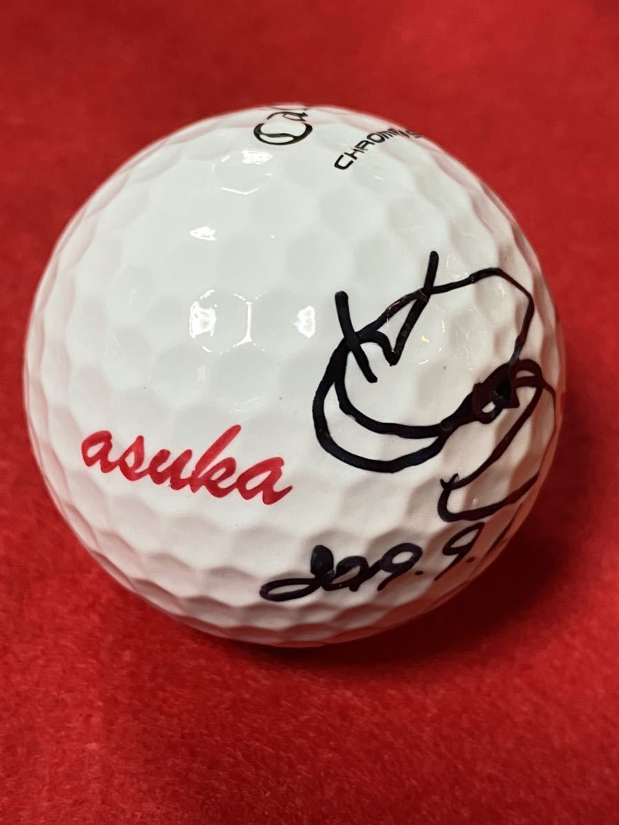 JLPGA Kashiwa . Akira day .2019nitoli Lady's actual use with autograph oun name ball 