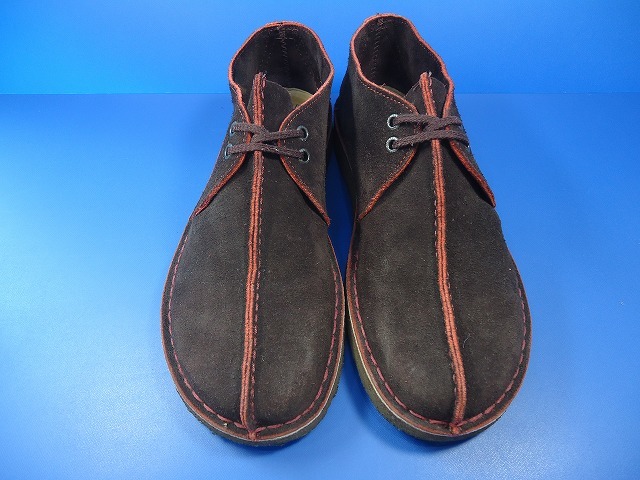 8095■美品 Clarks DESERT TREK クラークス デザートトレック ブーツ 茶 赤 US91/2 GB9 品番 62146_画像4