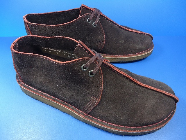 8095■美品 Clarks DESERT TREK クラークス デザートトレック ブーツ 茶 赤 US91/2 GB9 品番 62146_画像2