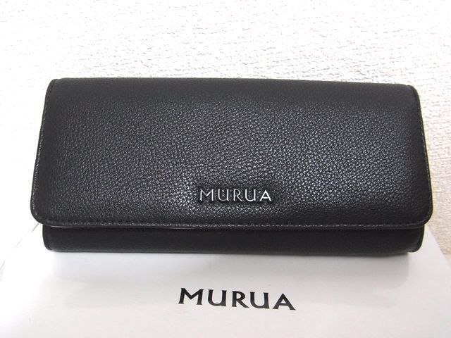 MURUA (ムルーア) チェーンシリーズ 長財布 ブラック_画像1