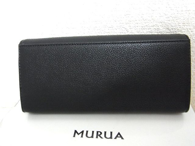 MURUA (ムルーア) チェーンシリーズ 長財布 ブラック_画像2
