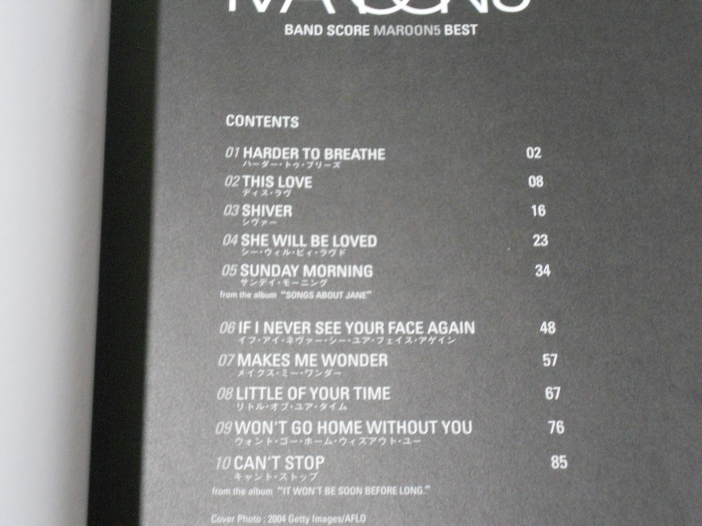 ヤフオク マルーン5 バンドスコア ベスト 楽譜 Maroon 5 ヤフオク マルーン5 バンドスコア ベスト 楽譜 Maroon 5
