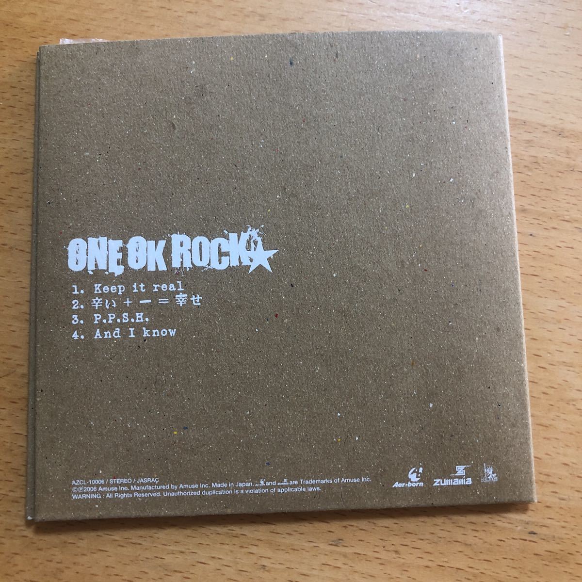 送料無料☆ONE OK ROCK『Keep it real』インディーズ廃盤CD☆帯付☆美品☆ワンオク☆176_画像3