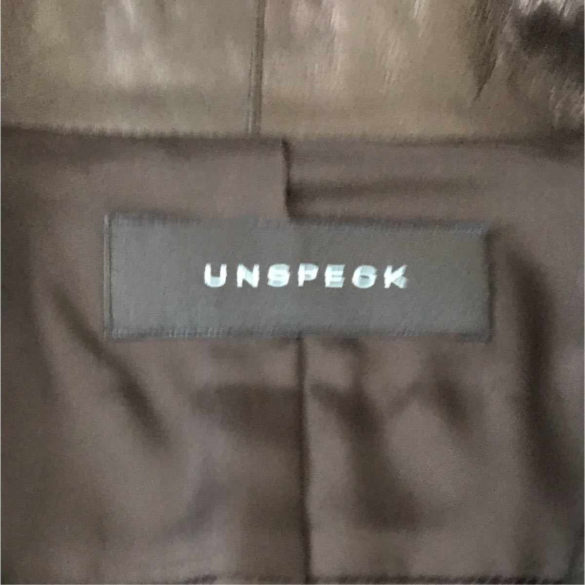 UNSPECK 羊革 レザージャケット