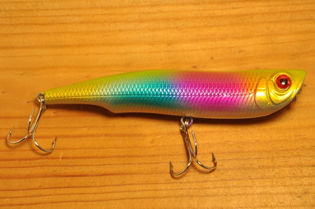 ポッパー トップウォーター ルアー フローティング 釣り フィッシング バス シーバス 青物 ナマズ 雷魚 10.5cm 16g 1325_画像1