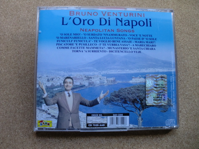 ＊BRUNO VENTURINI ／ L'Oro Di Napoli NEAPOLITAN SONGS（CD7029）（輸入盤）_画像3