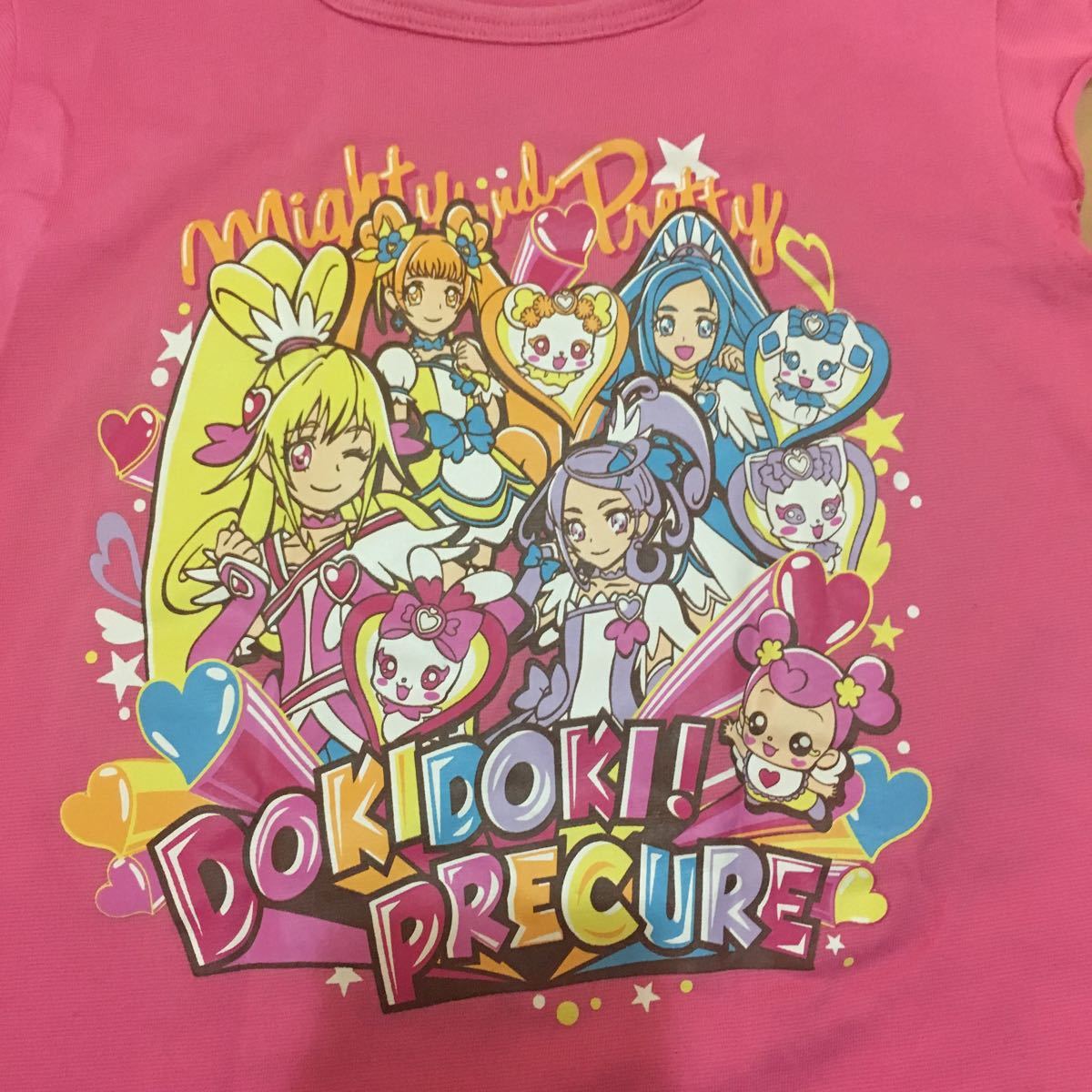Paypayフリマ 即決 送料込み 美品 ドキドキ プリキュア フレンチスリーブシャツ キャラクターtシャツ 1cm ピンク 送料無料 Paypayフリマ 即決 送料込み 美品 ドキドキ プリキュア フレンチスリーブシャツ キャラクターtシャツ 1cm ピンク 送料無料
