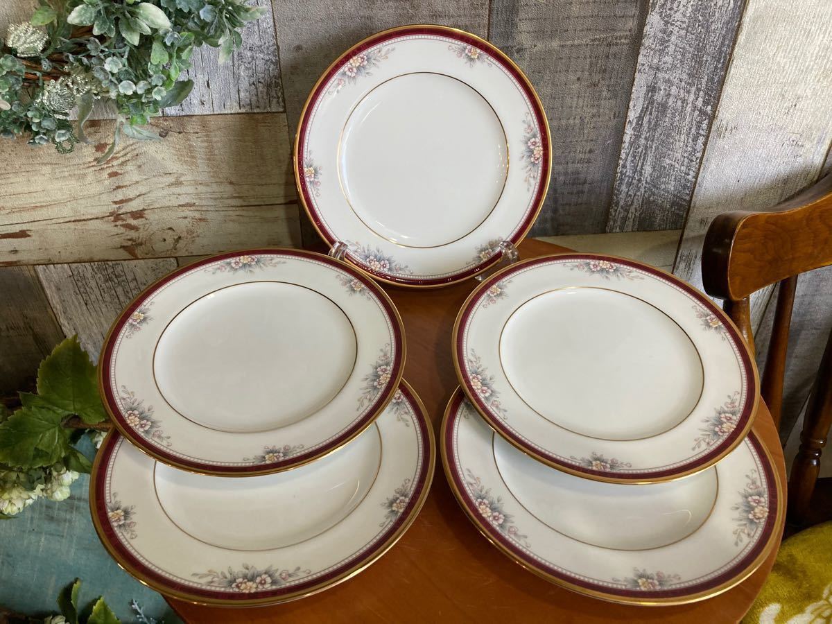 【未使用品】Noritake オールドノリタケ 月桂樹 ケーキ皿 5枚セット