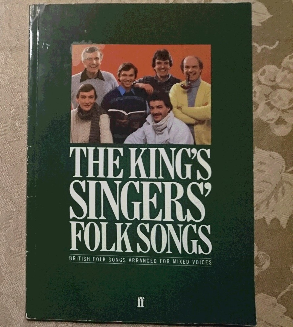 ヴィンテージ 1985 洋書 伴奏付混声6部楽譜 キングス シンガーズ 英国フォークソング 12曲 KING'S SINGERS' FOLK SONGS FABER MUSIC 激レア
