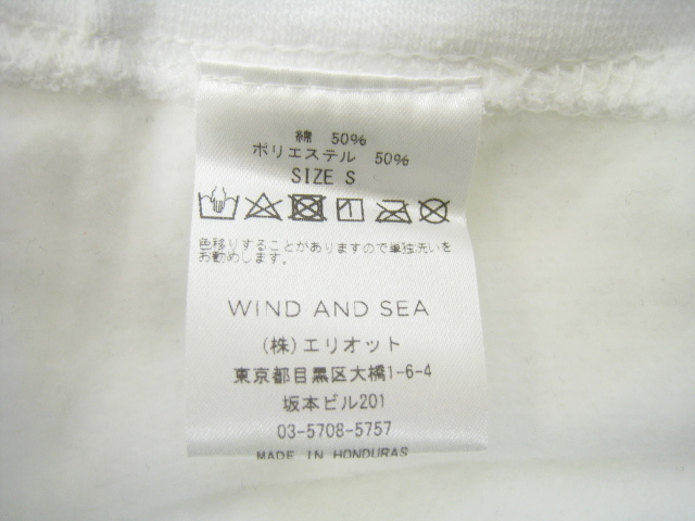 2018AW WIND AND SEA ウィンダンシー 中目黒オープン記念 フォトプリント パーカー 裏起毛 WDS-CS-78 白 ホワイト サイズS_画像5