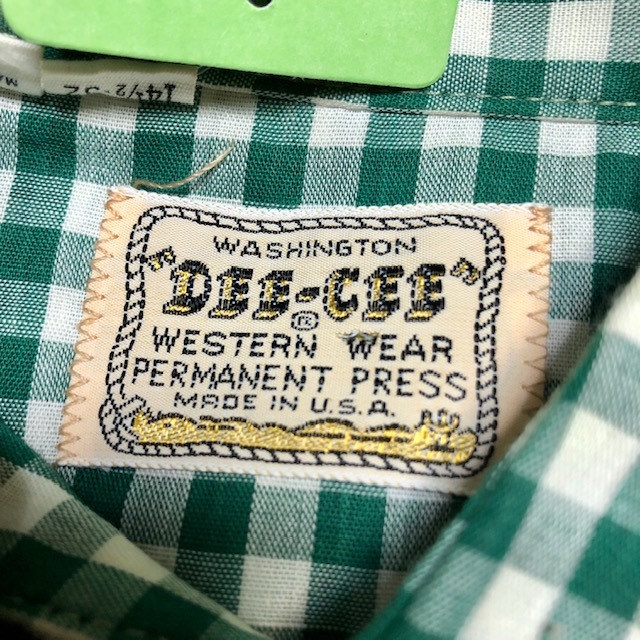 超希少 完品 60s 70s DEE-CEE ウエスタンシャツ ビンテージ-