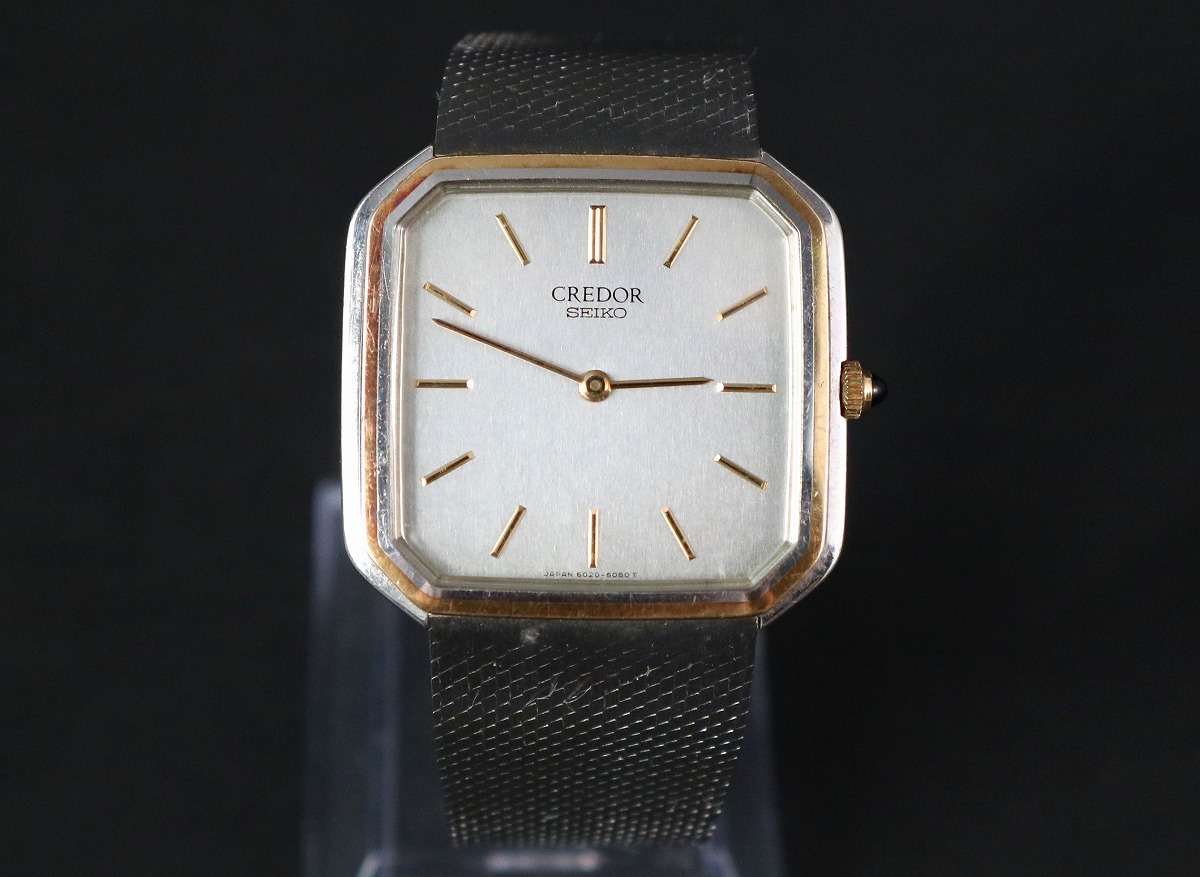SEIKO CREDOR セイコー クレドール クオーツ メンズ腕時計 6020-5090 SS_画像1