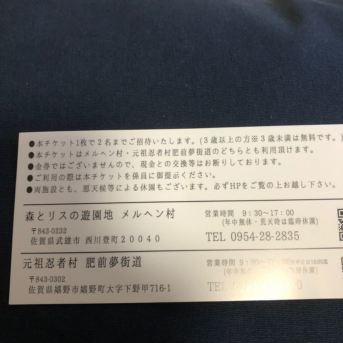 2022人気の 入園割引き券 忍者村 嬉野温泉 佐賀県 - 遊園地/テーマパーク