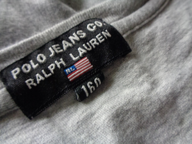 90\'s POLO JEANS Ralph Lauren Polo джинсы long T звезда статья флаг футболка с длинным рукавом te Caro go160