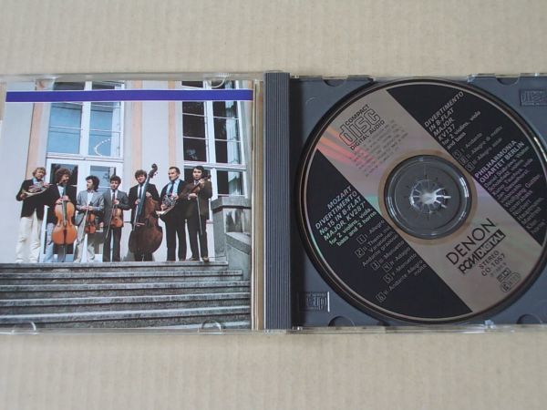 E2975　即決　CD　フィルハーモニア・カルテット・ベルリン『モーツァルト　ディヴェルティメント　第15番』　￥3300盤_画像2