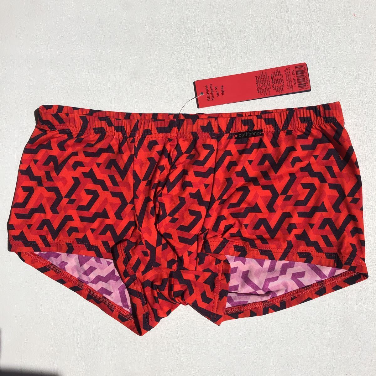Olaf Benz 9999 minipants zigzag red M_画像1
