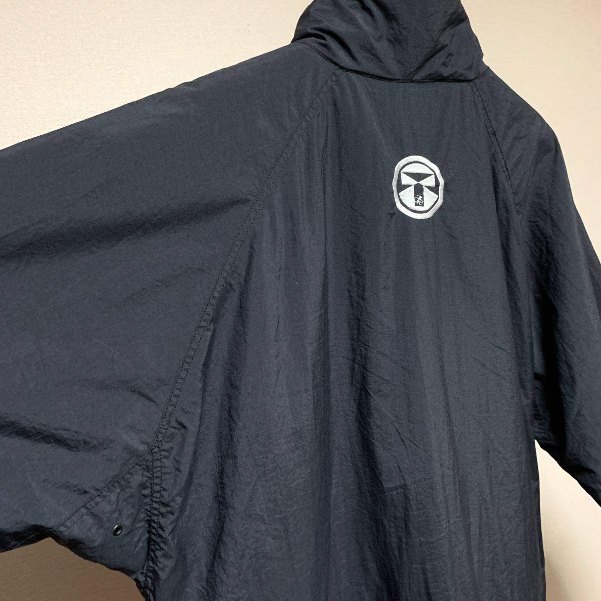 90s OCEAN PACIFIC TECH ナイロン ハーフジップ ジャケット L ブラック テック アノラック プルオーバー 80s 00s 古着 オールド VINTAGE_画像10