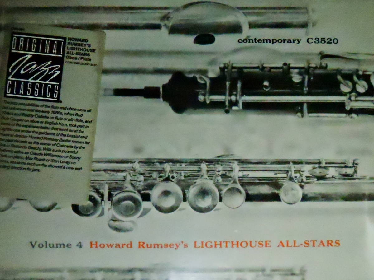 【レア・未開封品 OJCシリーズ 80】 Howard Rumsey's Lighthouse All-Stars, Vol.４（ハワード・ラムゼイ） Contemporary OJC-154 (C-3520)_画像3