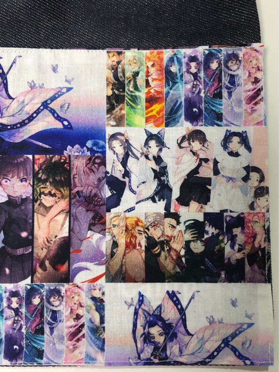 Paypayフリマ 鬼滅の刃 柱 はしら しのぶ デニム巾着 巾着袋 ポーチ ハンドメイド リメイク Paypayフリマ 鬼滅の刃 柱 はしら しのぶ デニム巾着 巾着袋 ポーチ ハンドメイド リメイク