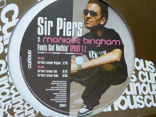 ★SIR PIERS 「FOOLS GOT NOTHIN'」12inch 厚盤！_画像1