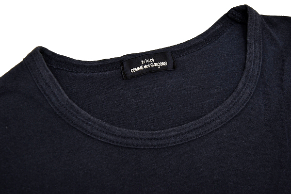 Y-0053* free shipping *tricot COMME des GARCONS Toriko Comme des Garcons * made in Japan navy navy blue color 7 minute sleeve T-shirt M corresponding 