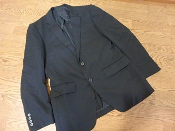 ☆V-SUIT　KONAKA　A5　コナカ　黒　スーツ上のみ　上着のみ　男性　ジャケット　_送料をご確認の上ご入札願います